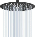 12 inch Matte Black Rainfall Shower Head - Full Body Rain Shower