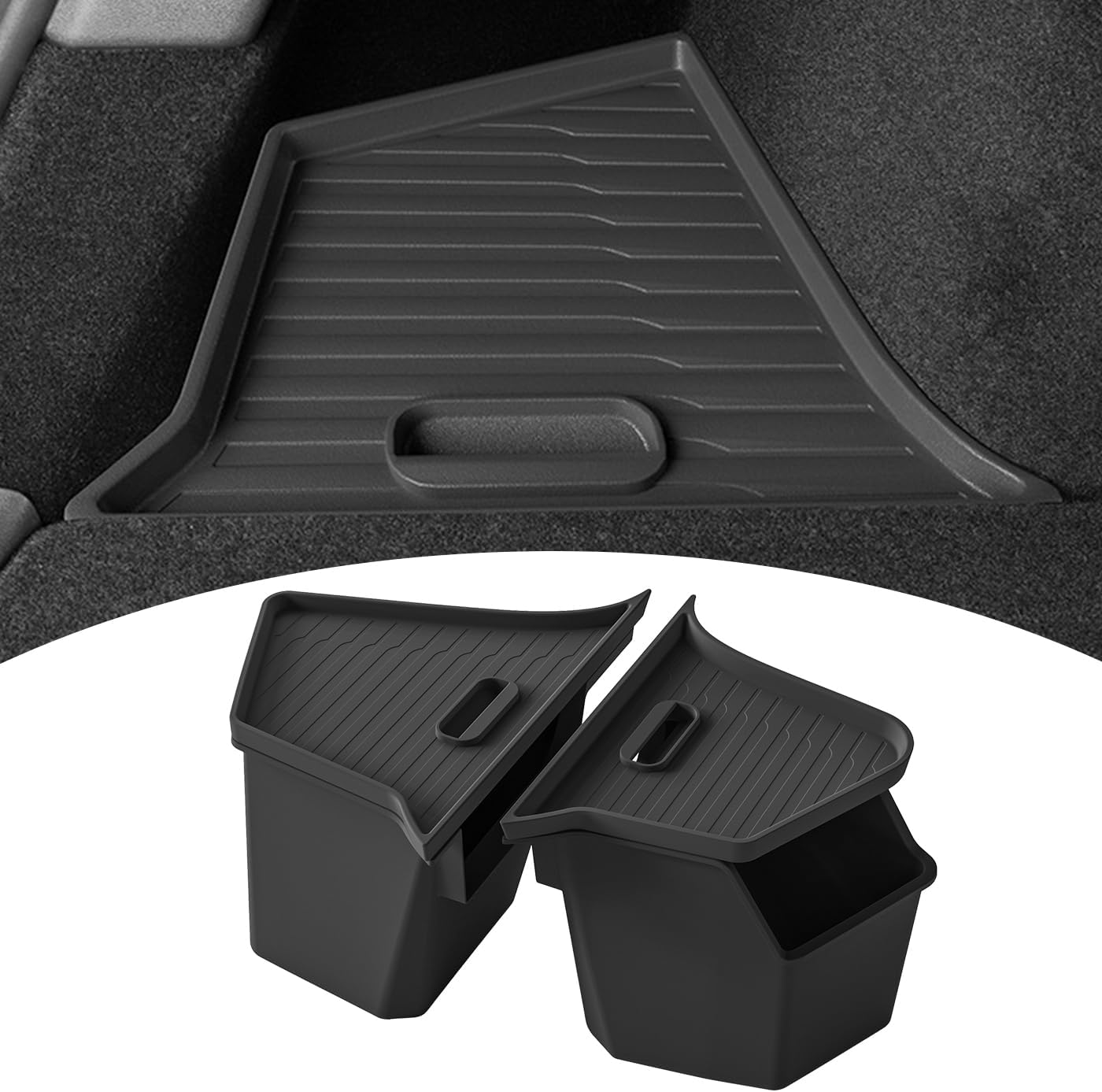 Model Y Juniper Rear Trunk Storage Bins with Lids for 2025