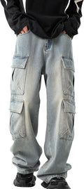 Mens Baggy Jeans Y2k Skater Wide Leg Cargo - Loose Fit