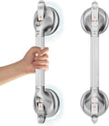 DAILYLIFE 19 in Suction Grab Bars for Shower and Bathtub - 2 Pack