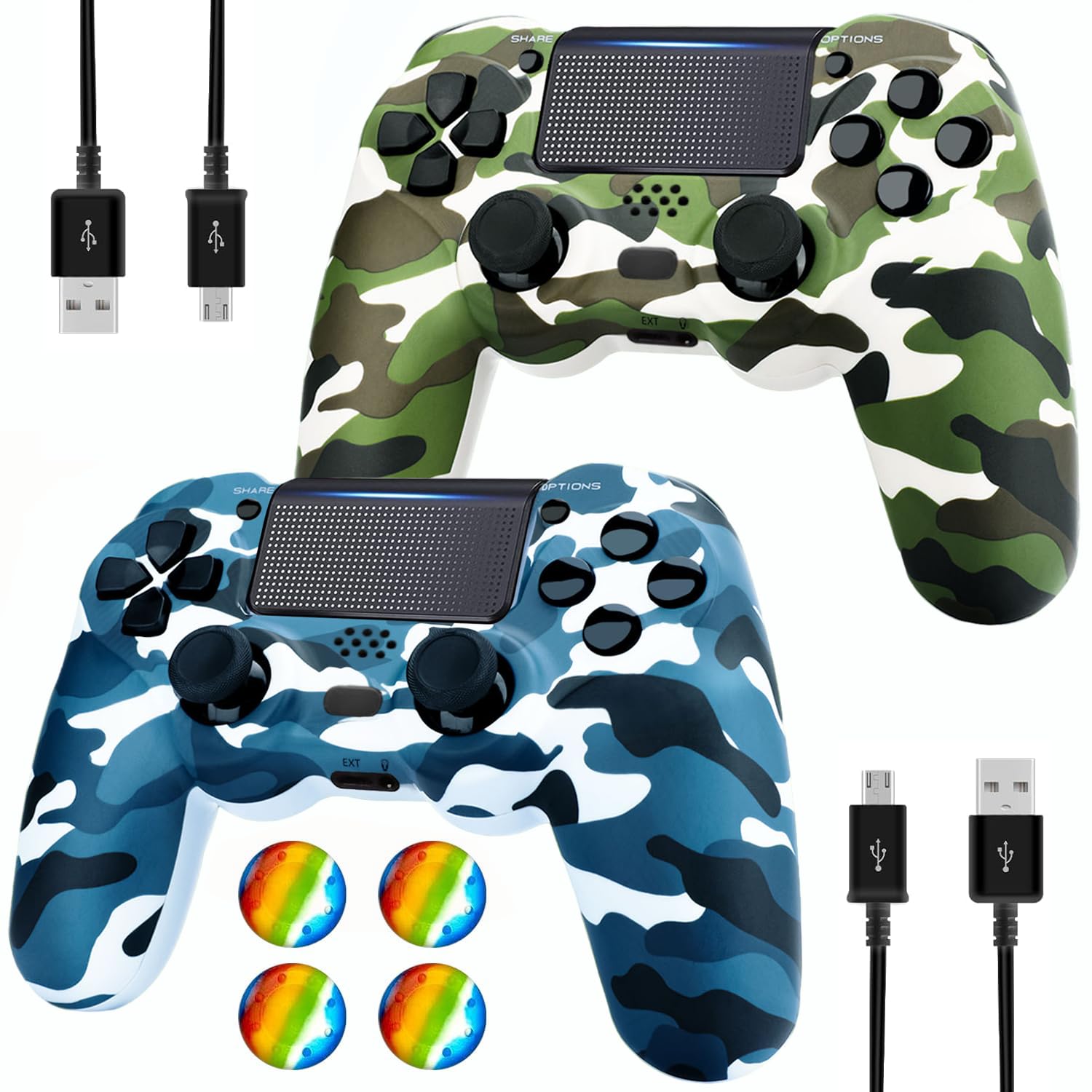 Dliaonew Wireless Controller for PS4 - Dual Vibration Gamepad