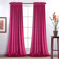 Roslynwood Velvet Curtains 63 in Long - Blackout Thermal Drapes