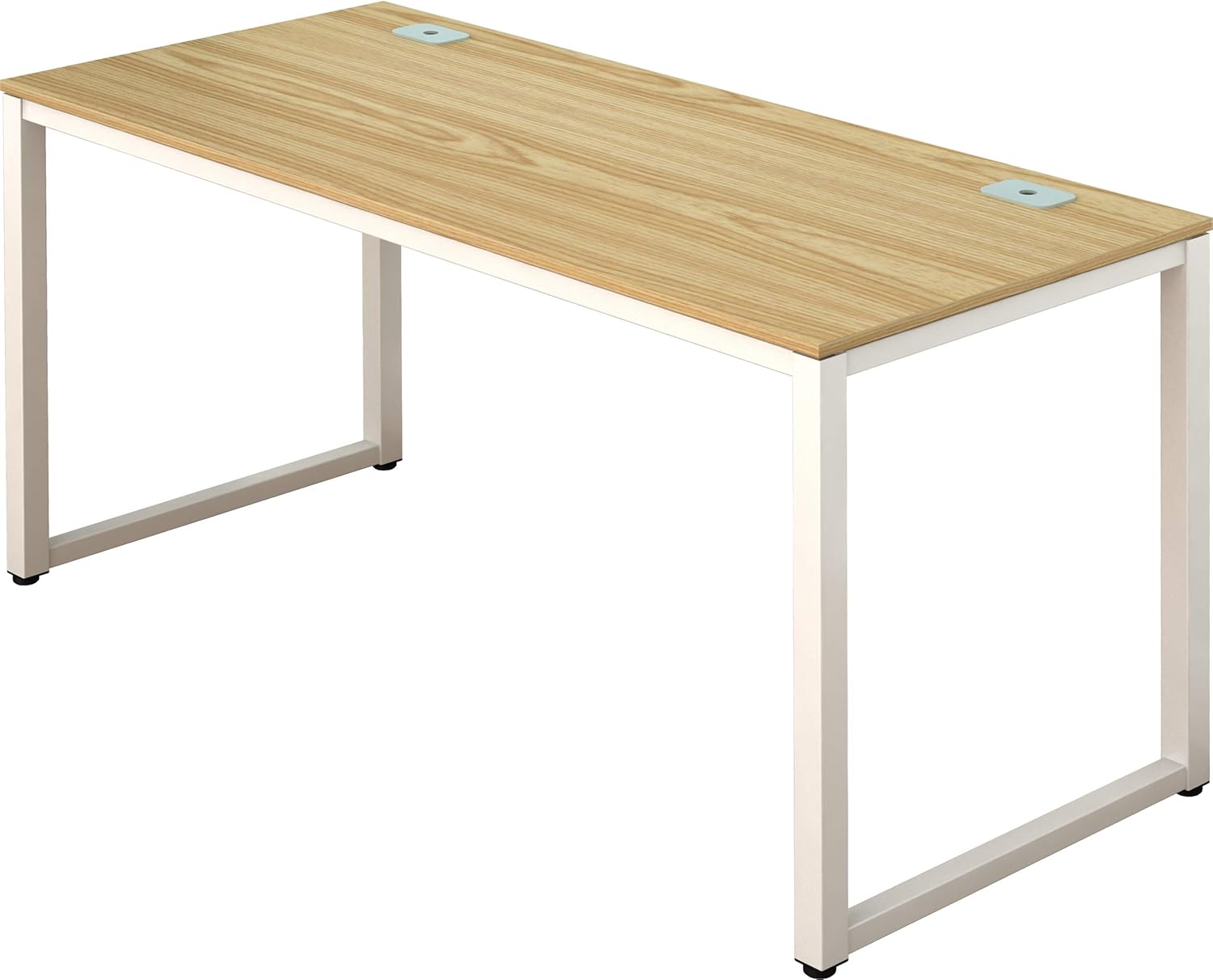 SHW 55-Inch Commercial-Grade Office Computer Desk in Oak