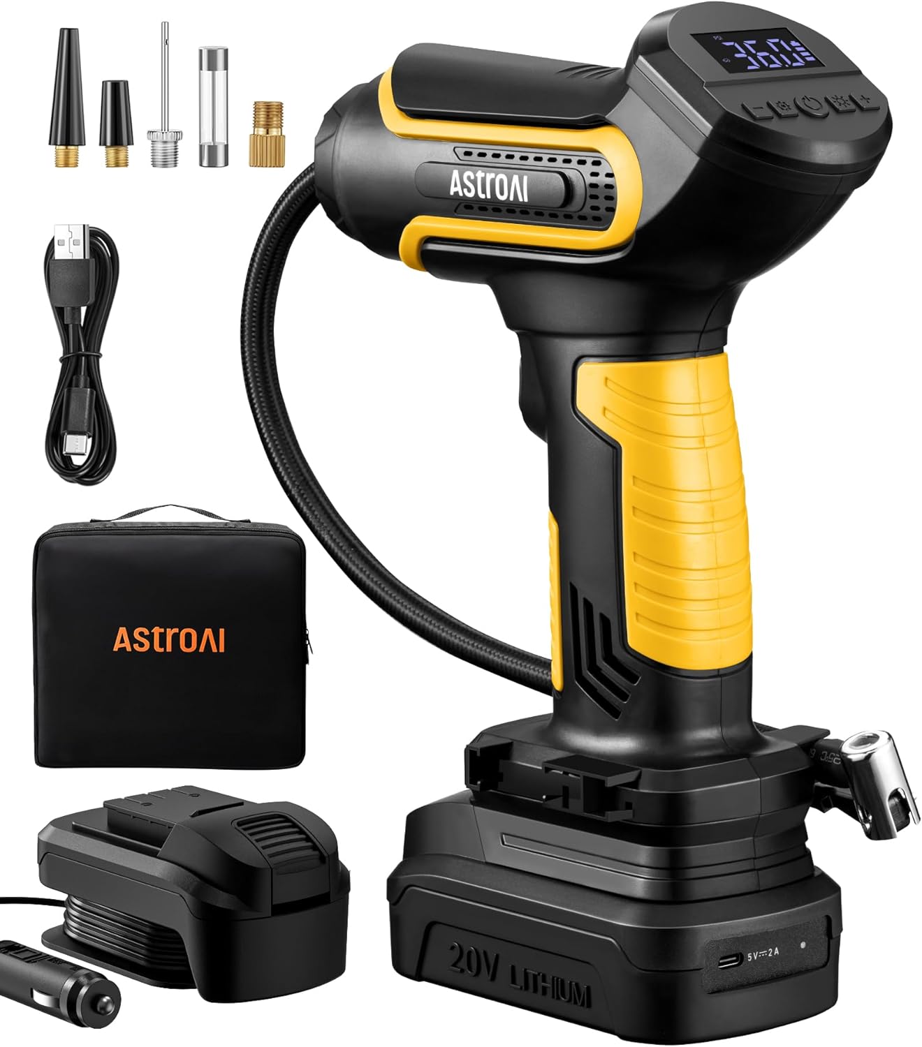 AstroAI Cordless Tire Inflator - 150 PSI Portable Power