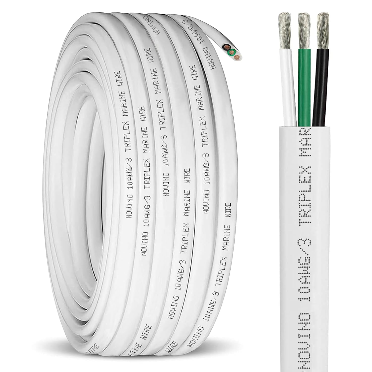 10/3 Marine Wire 10 Gauge for Boat, RV, and Outdoor Use