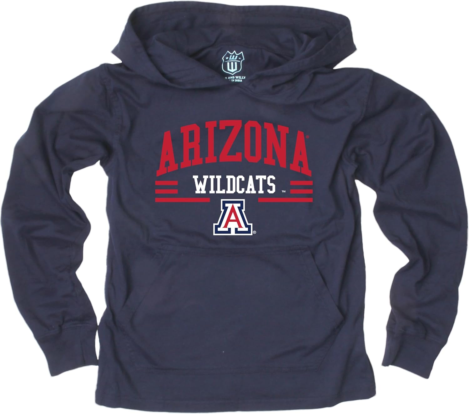 Wes and Willy Youth Boys College Team Long Sleeve Hooded Tee