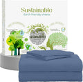 King Size Percale Sheets Set Natural 100% Cotton - Crisp, Deep Pocket