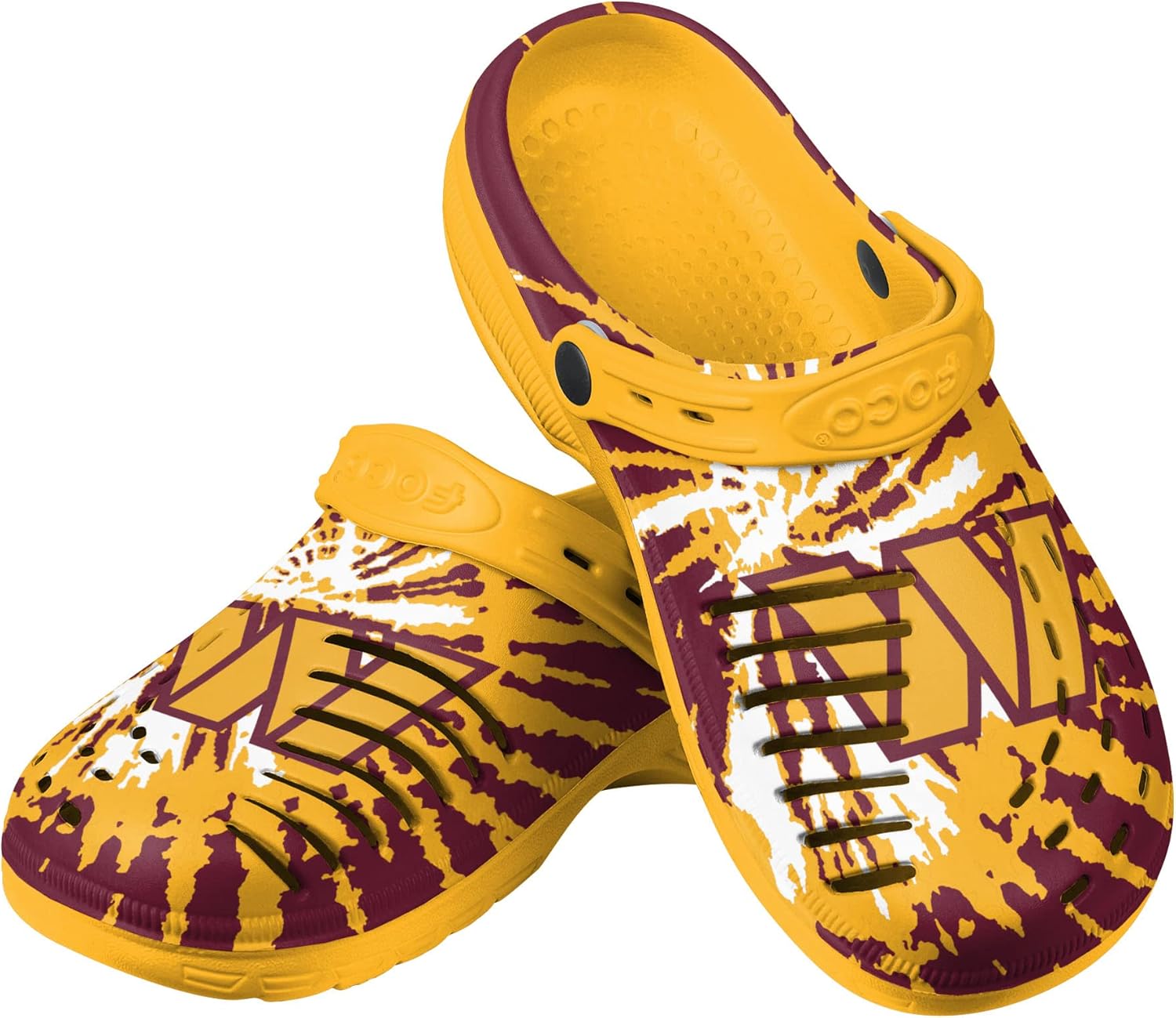 FOCO Men's NFL Team Logo Tie-dye Garden Sandals for Comfort