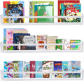 Classic Nursery Book Shelves White Wall Book Shelves - Set of 3