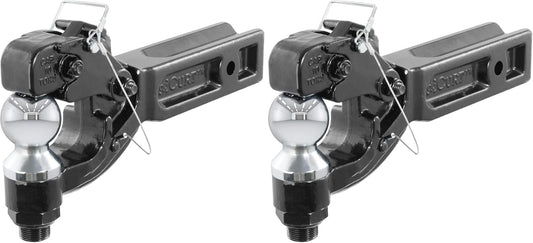 CURT Pintle Hitch with 2-5/16-Inch Trailer Ball for Heavy Towing