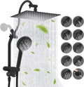 Hibbent Upgraded 12in Rainfall Showerhead Combo for Luxurious Showers