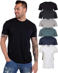 Into The AM Athletic Fit Crew Neck Tee - Soft Plain Men's Shirt