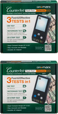 Counterfeit Bill Detector 2 Pack - Fast 3-Test Flash Checker