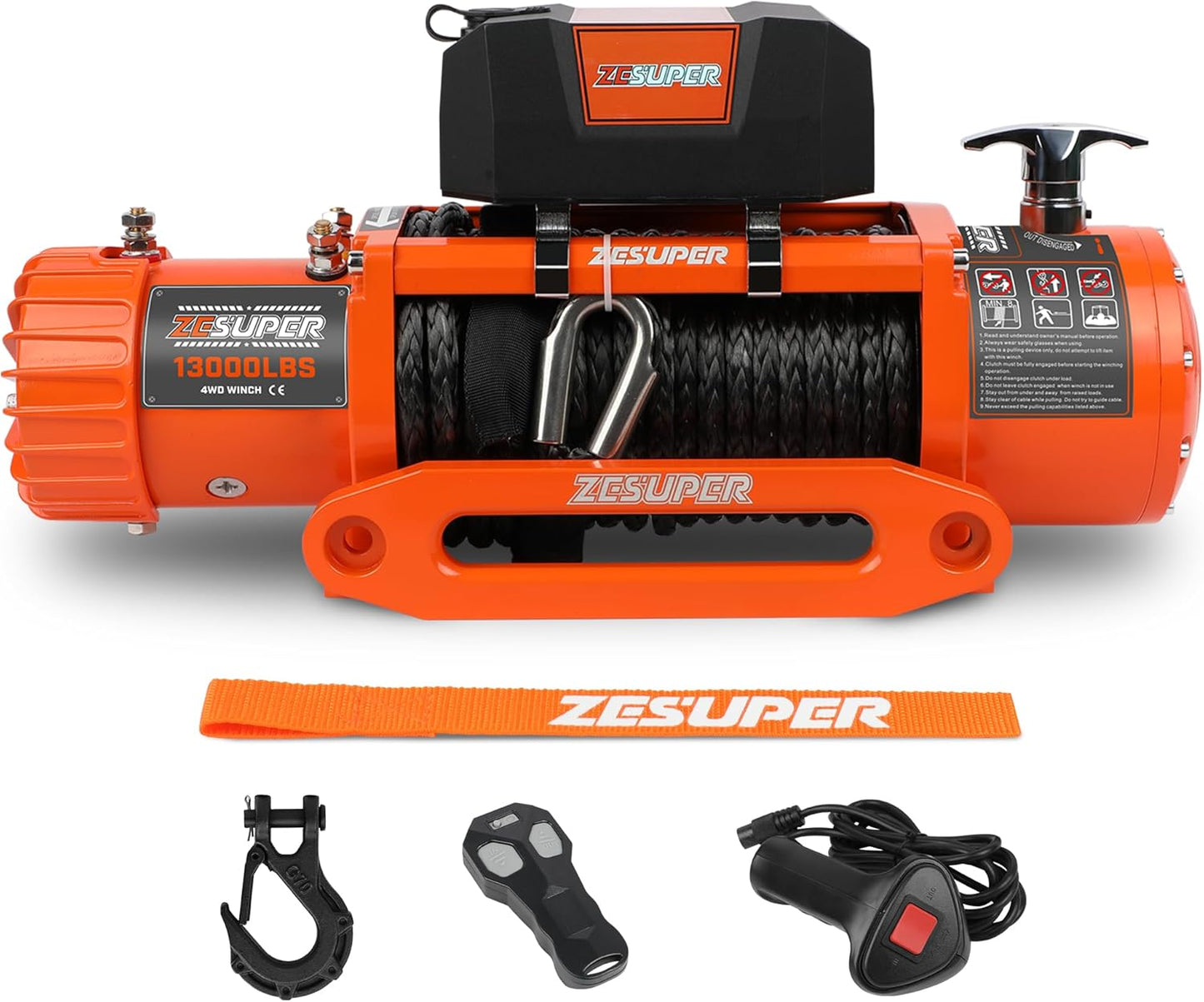 13000 lbs Electric Winch Kit for Jeeps, Trucks, and SUVs