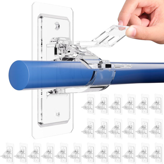 No Drill Needed Curtain Rod Holders for Easy Home Decor