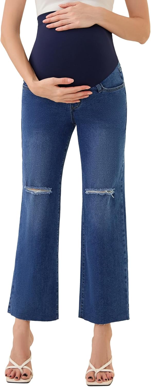 fitglam Women's Maternity Jeans for Comfort and Style