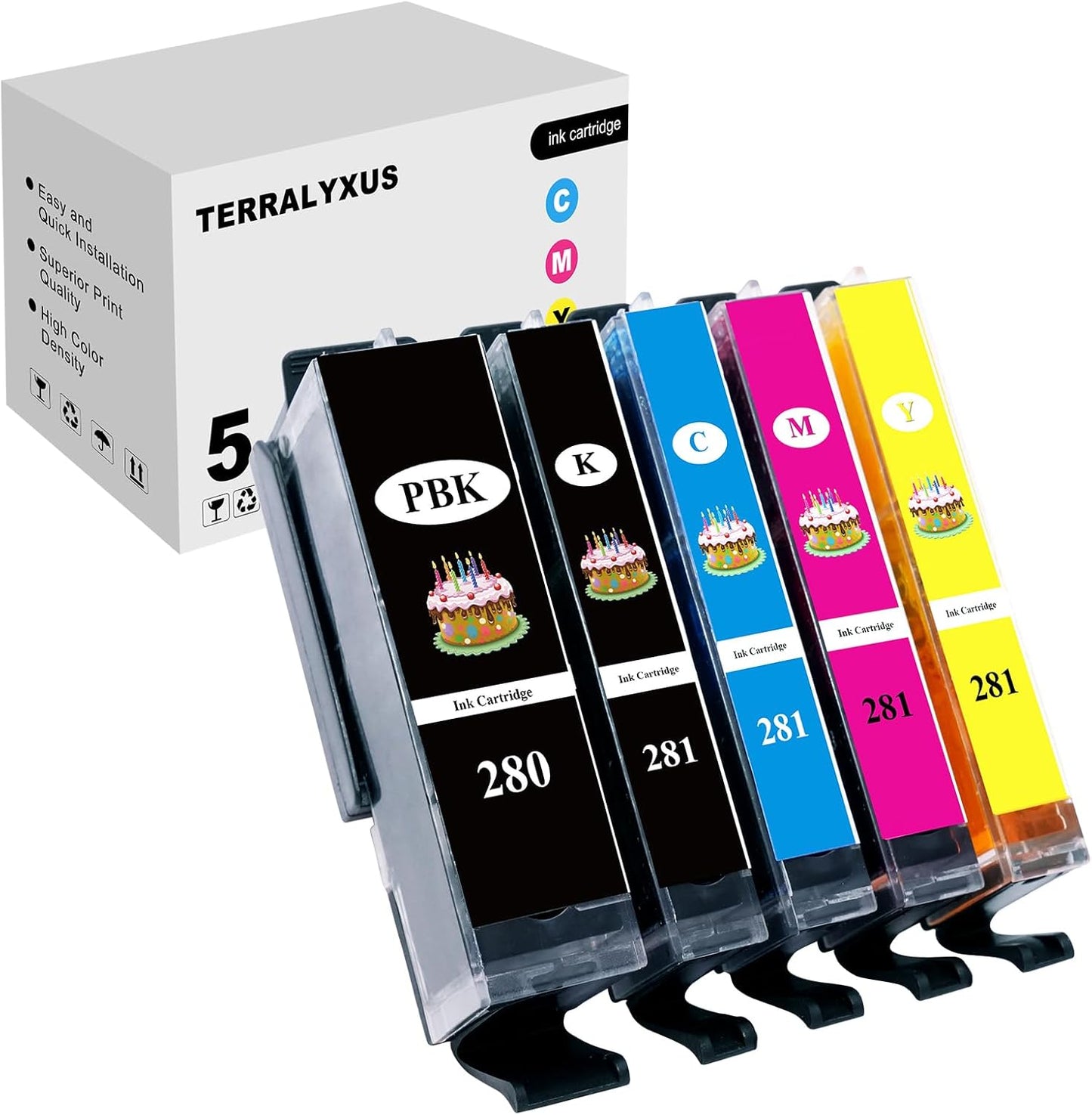280XL 281XL Ink Cartridges for PIXMA TR8620 TS6120 TS8120