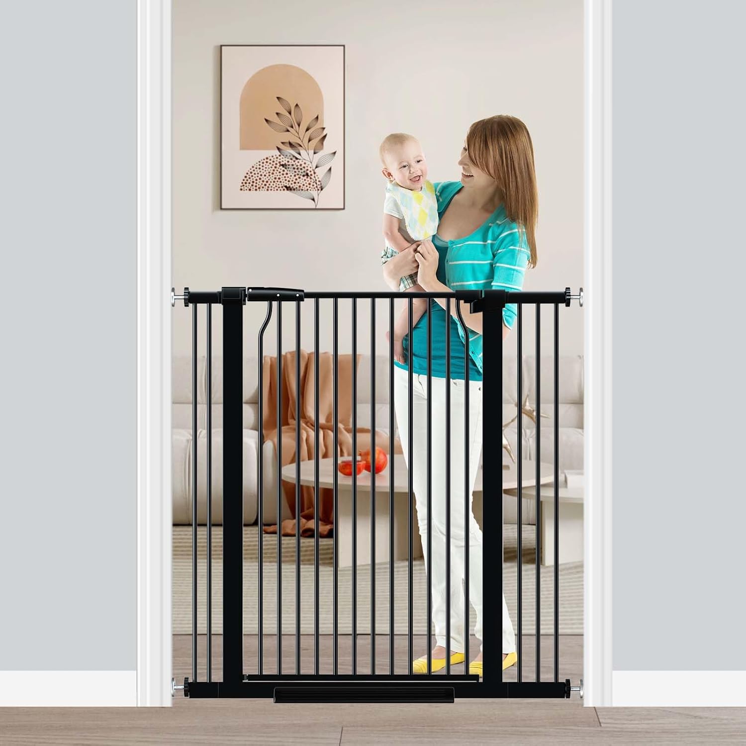 Extra Tall 40.5in Baby Gate for Kids and Pets - No Drill