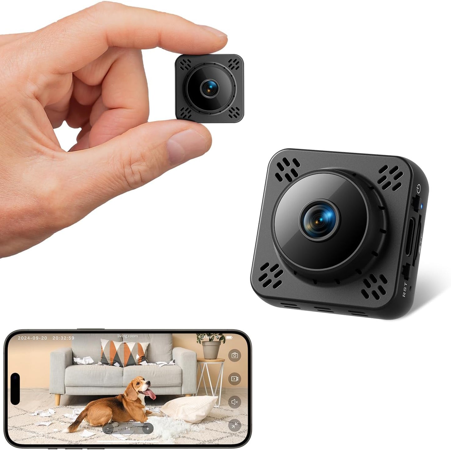 Shibet Mini Camera: 4K HD Nanny Cam with 1-Year Cloud Storage!