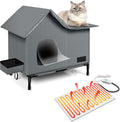 Heated Cat House Medium - Weatherproof Outdoor Shelter with Heating