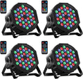 MOSFiATA Par Lights 4 Pack RGB 36 LED Stage Light - Versatile