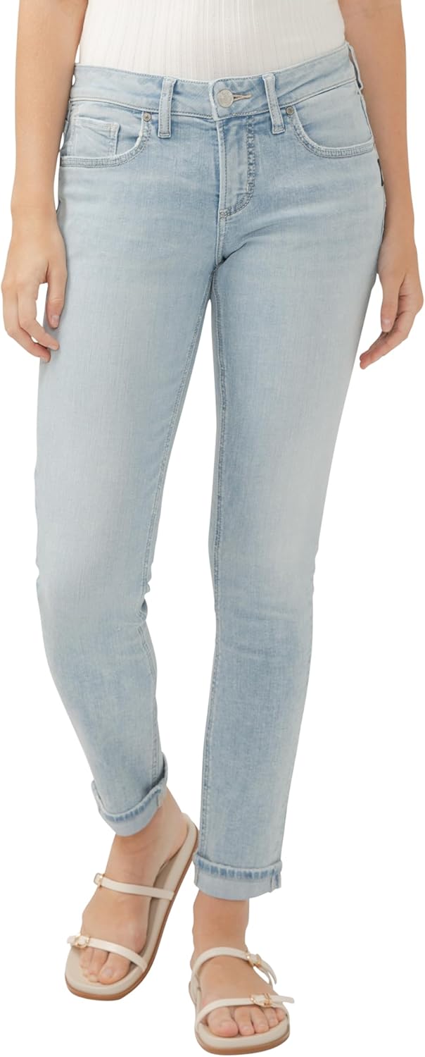 Silver Jeans Co. Women's Girlfriend Mid Rise Slim Leg Jeans Review