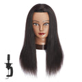 Traininghead 20-22in Human Hair Mannequin Head for Cosmetology