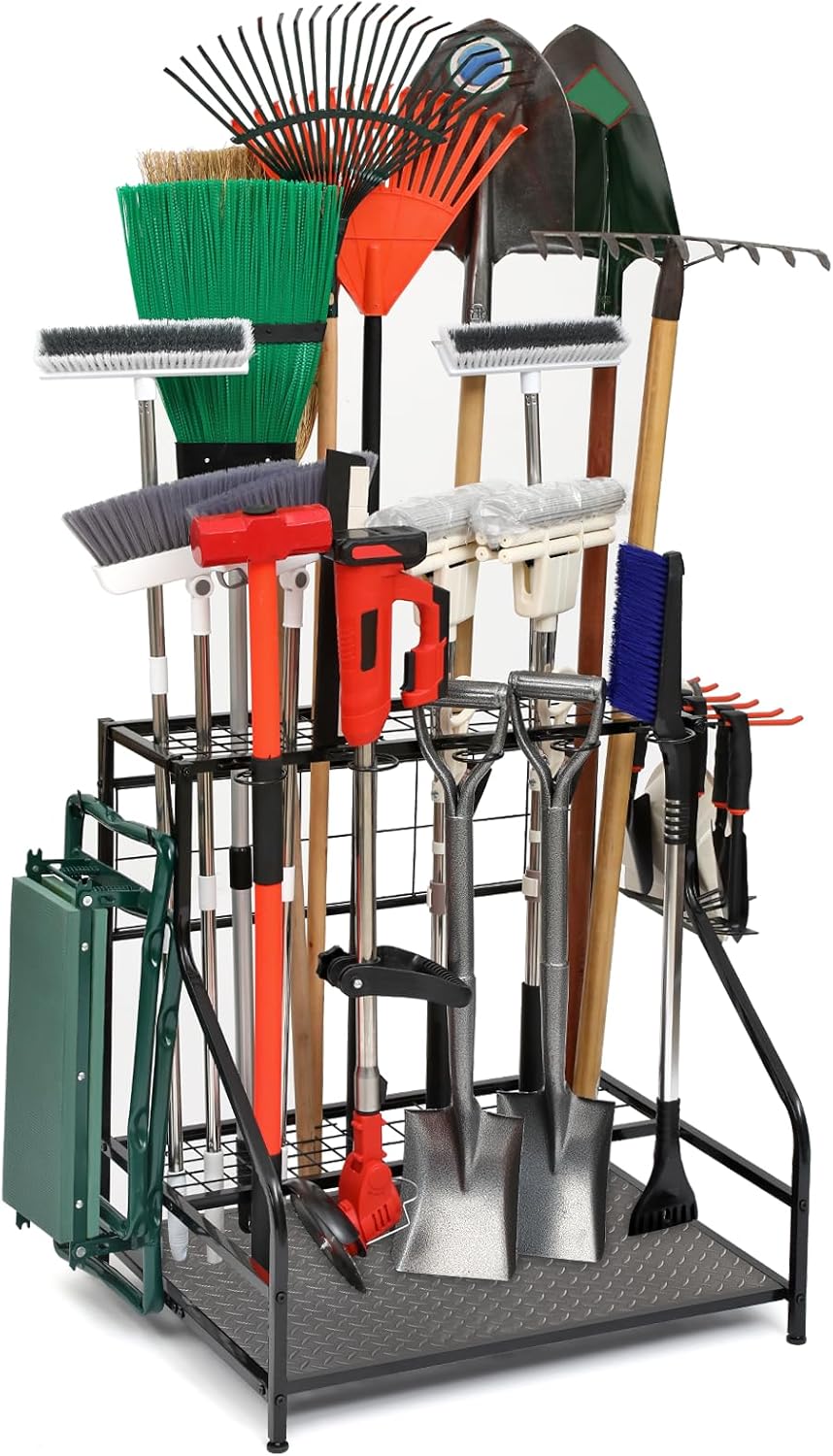 Garden Tool Organizer for Garage - Hold Up to 58 Tools
