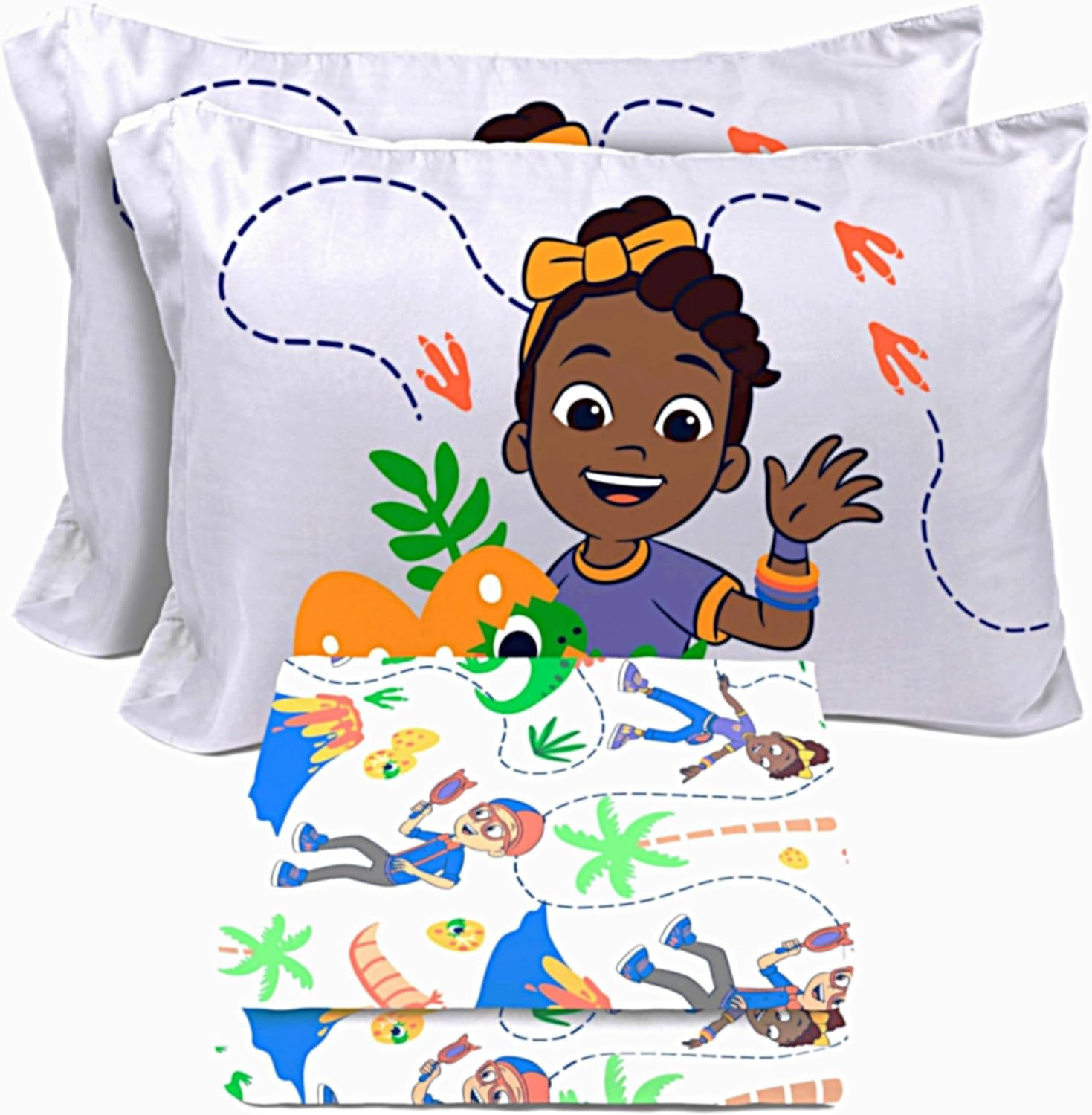 Sunny Side Up Kids Sheet Set with Blippi Design for Full Beds