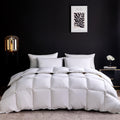 Goose Feather Down Comforter King Size - Hotel Style 750+ Fill Power