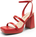 All-Day Comfort Strappy Platform Heels for Women by DREAM PAIRS