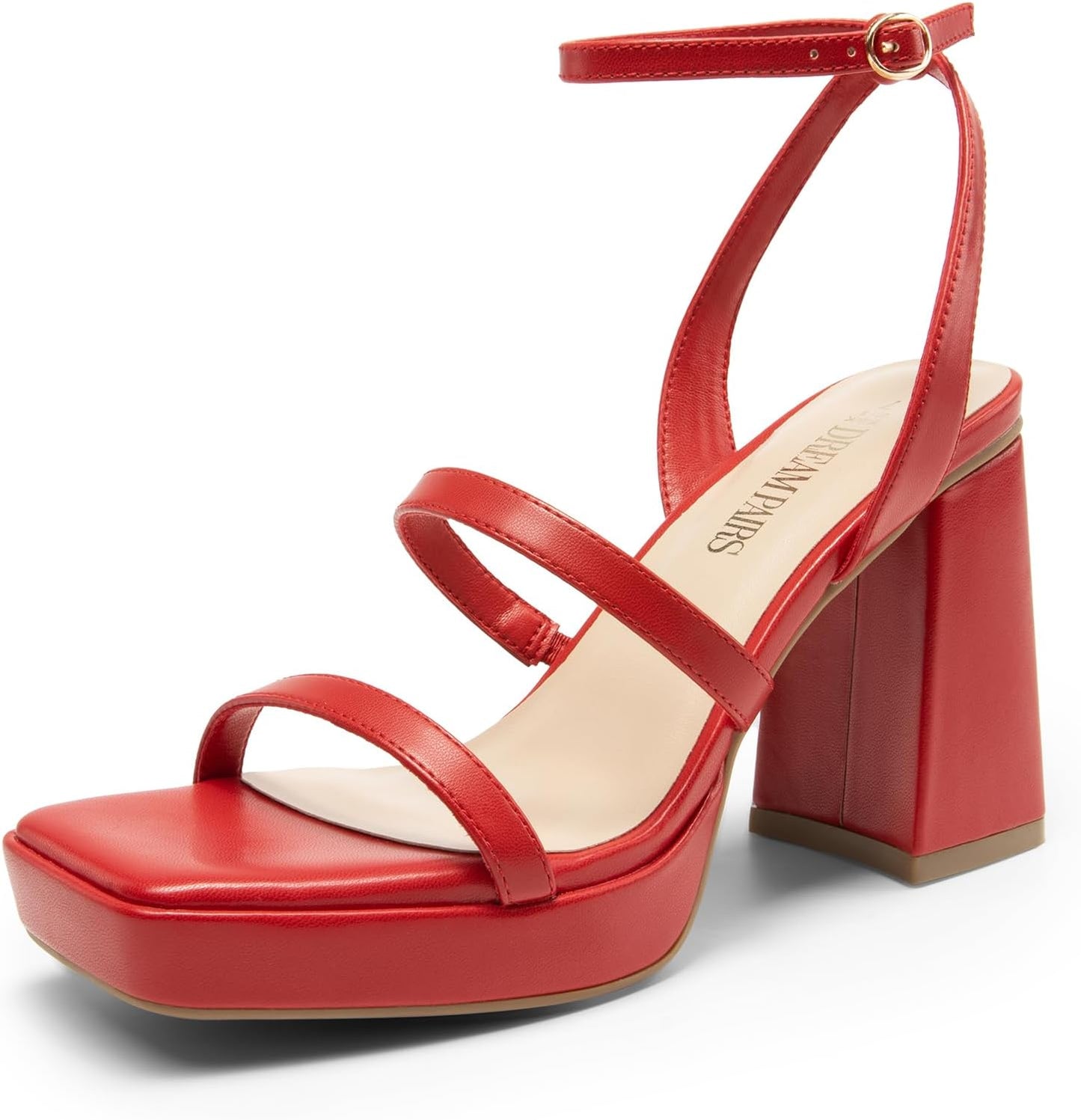 DREAM PAIRS Women's Platform Strappy Heels for Stylish Comfort