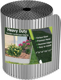 Corrugated Garden Edging 6in x 40ft Galvanized Steel - Flexible Lawn