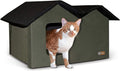 K&H Pet Products Extra-Wide Outdoor Cat House for Large Cats