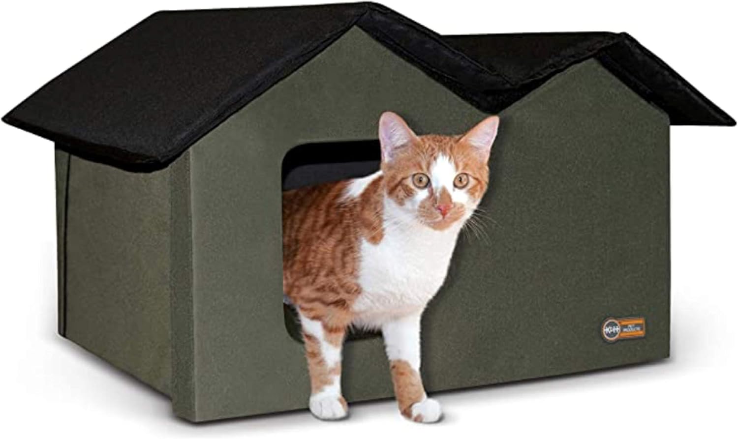 K&H Pet Products Extra-Wide Outdoor Cat House for Large Cats