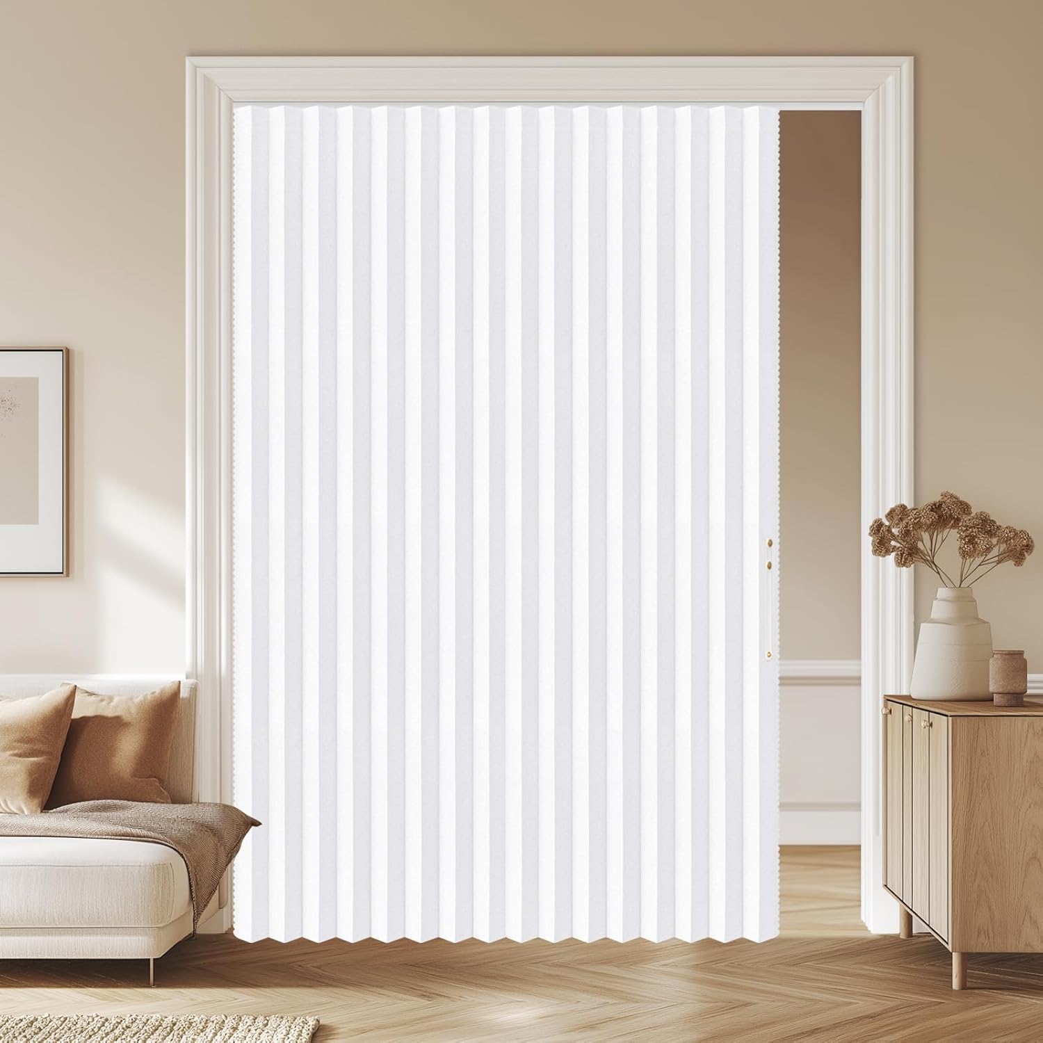 AJAZZ 100% Blackout Magnetic Door Curtain for Home Use