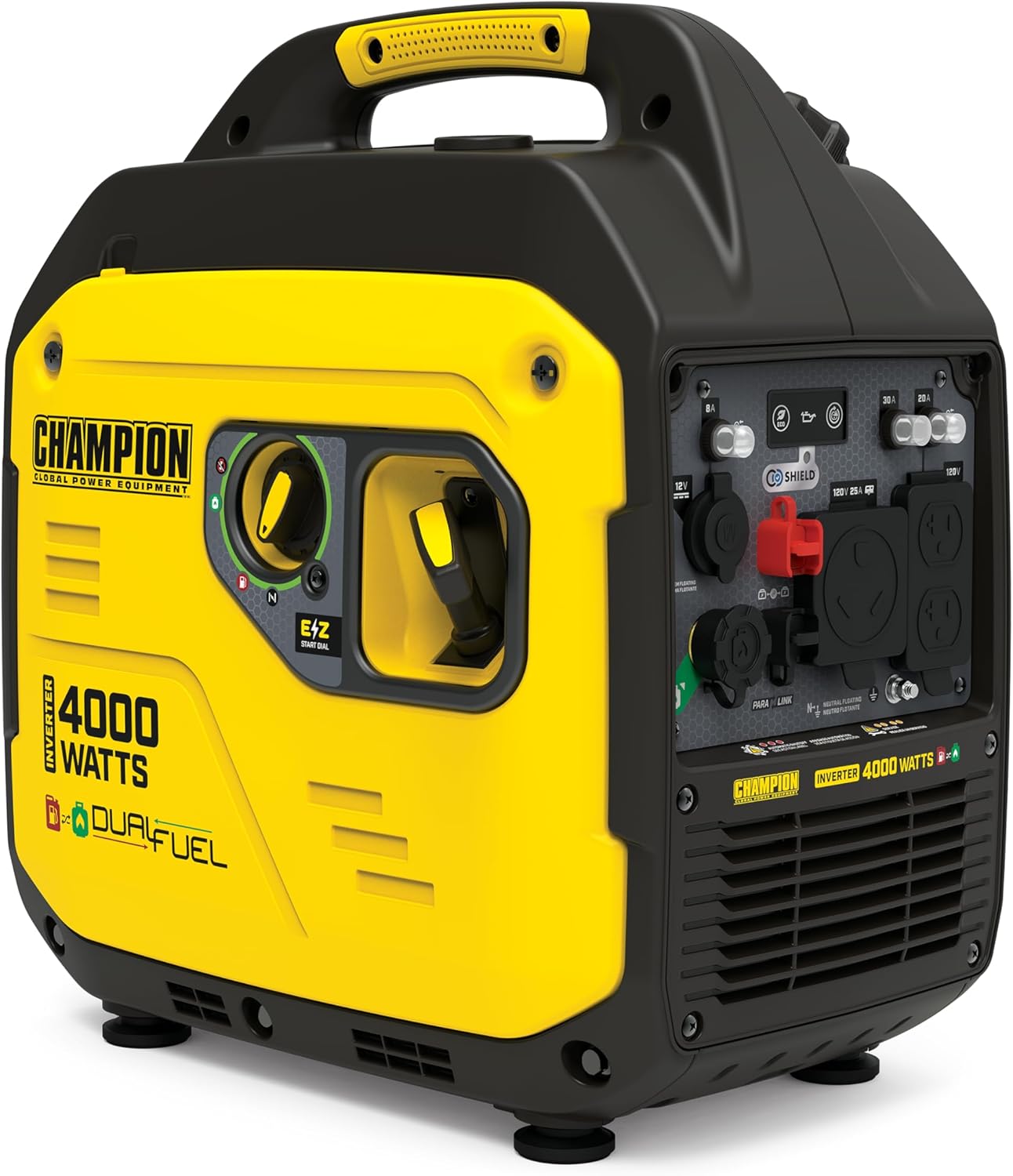 4000-Watt Dual Fuel Portable Inverter Generator with Quiet Tech
