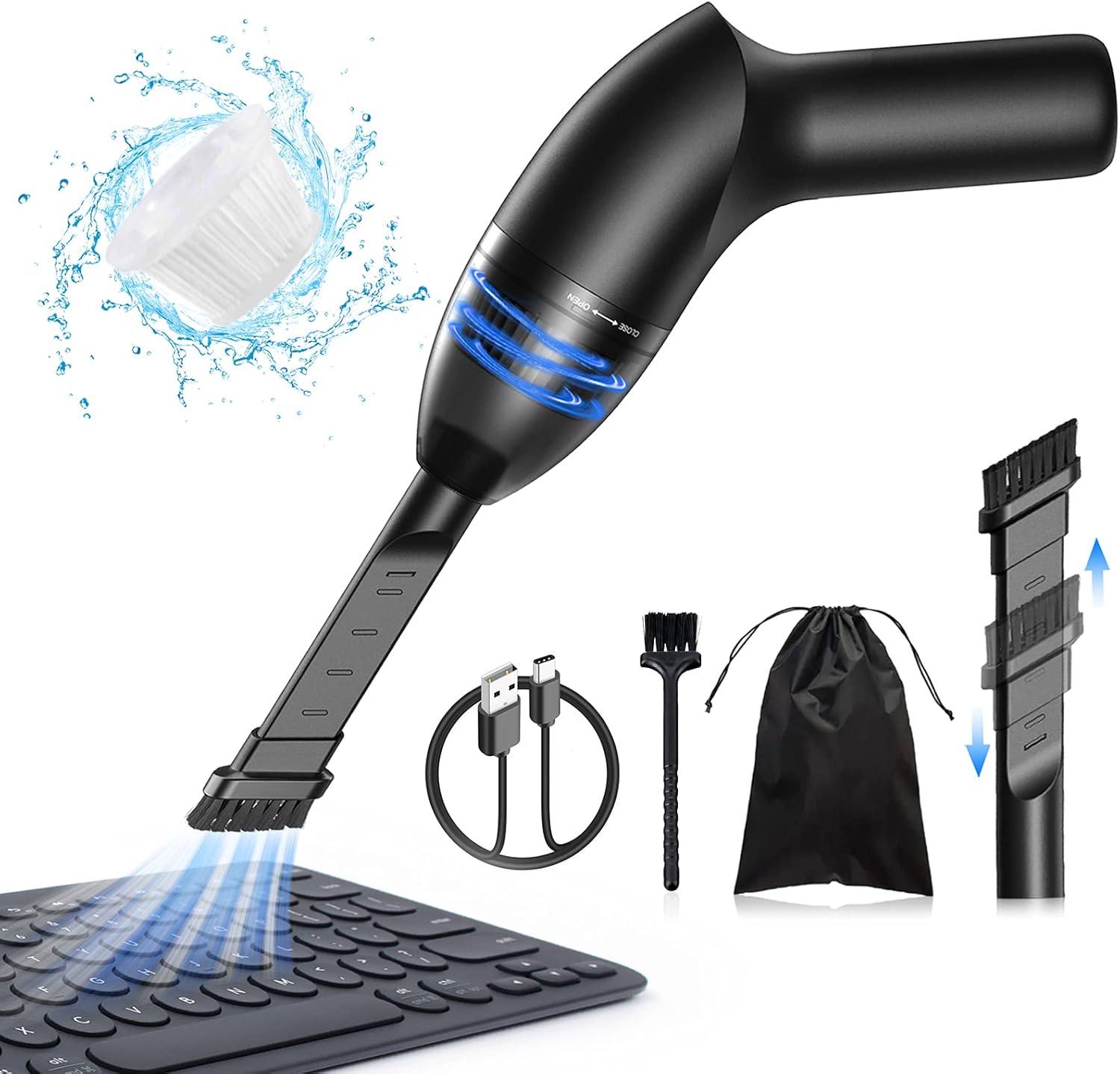 Powerful MiniHandheld Keyboard Vacuum - Hayousui