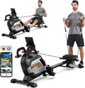 Pooboo Magnetic Rowing Machine 360 LB Weight Capacity - Quiet Foldable