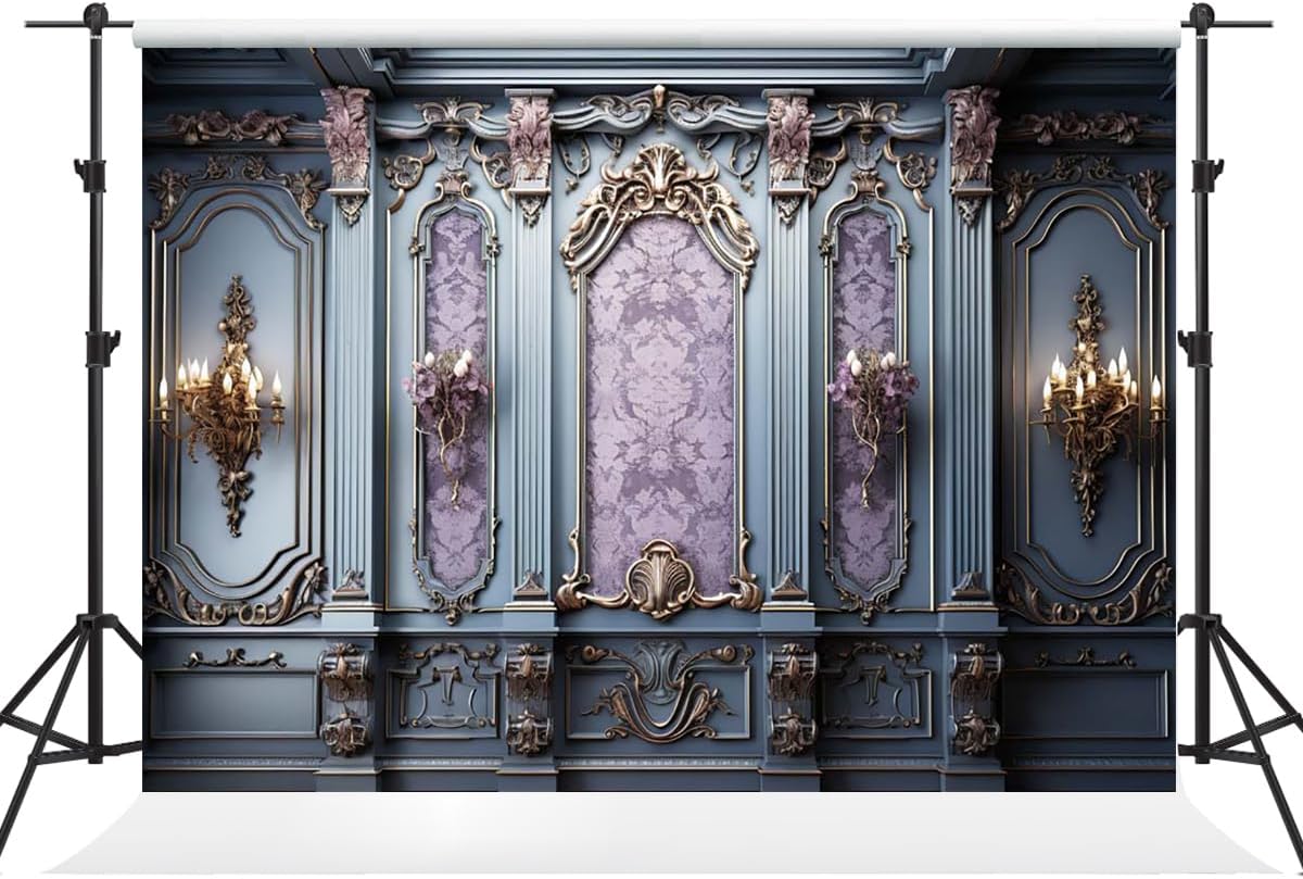 75ft European Style Retro Castle Wall Decoration Backdrop