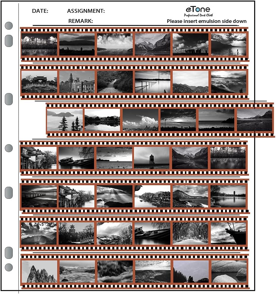 100x eTone Archival Storage Sheets for 35mm Negative Preservation