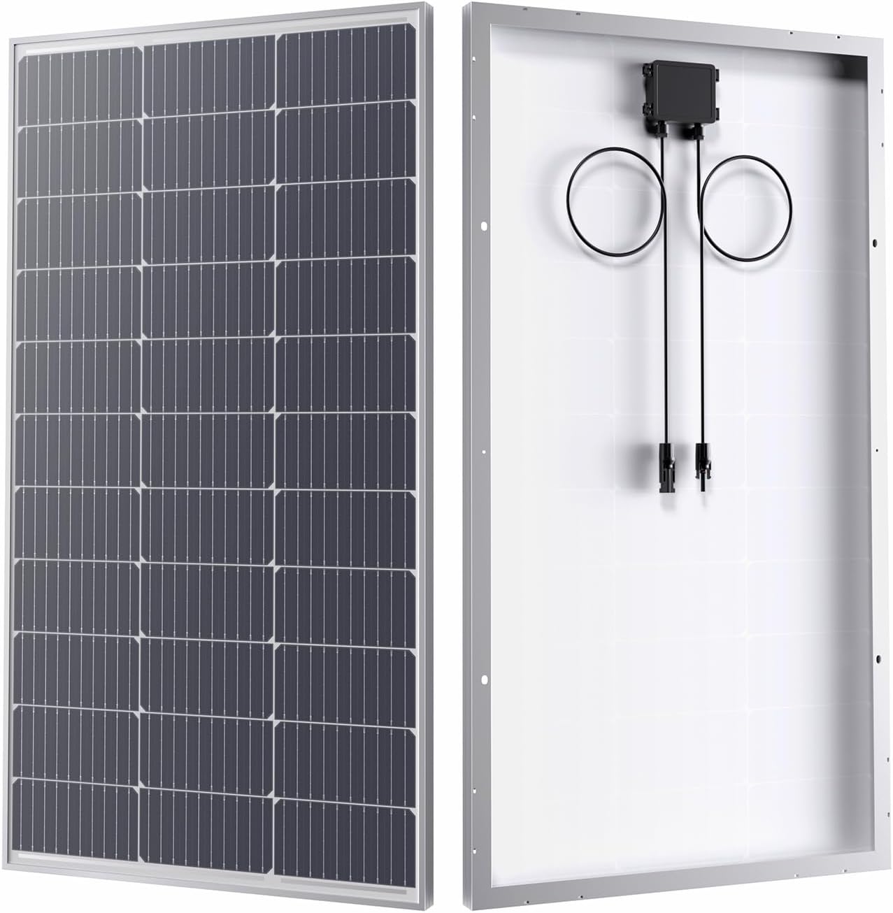 12V 100W Solar Panel for RVs, Off-Grid, and Emergency Backup