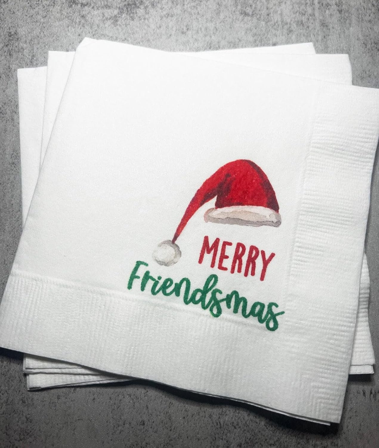 Friendsmas Funny Christmas Cocktail Napkins - Set of 25