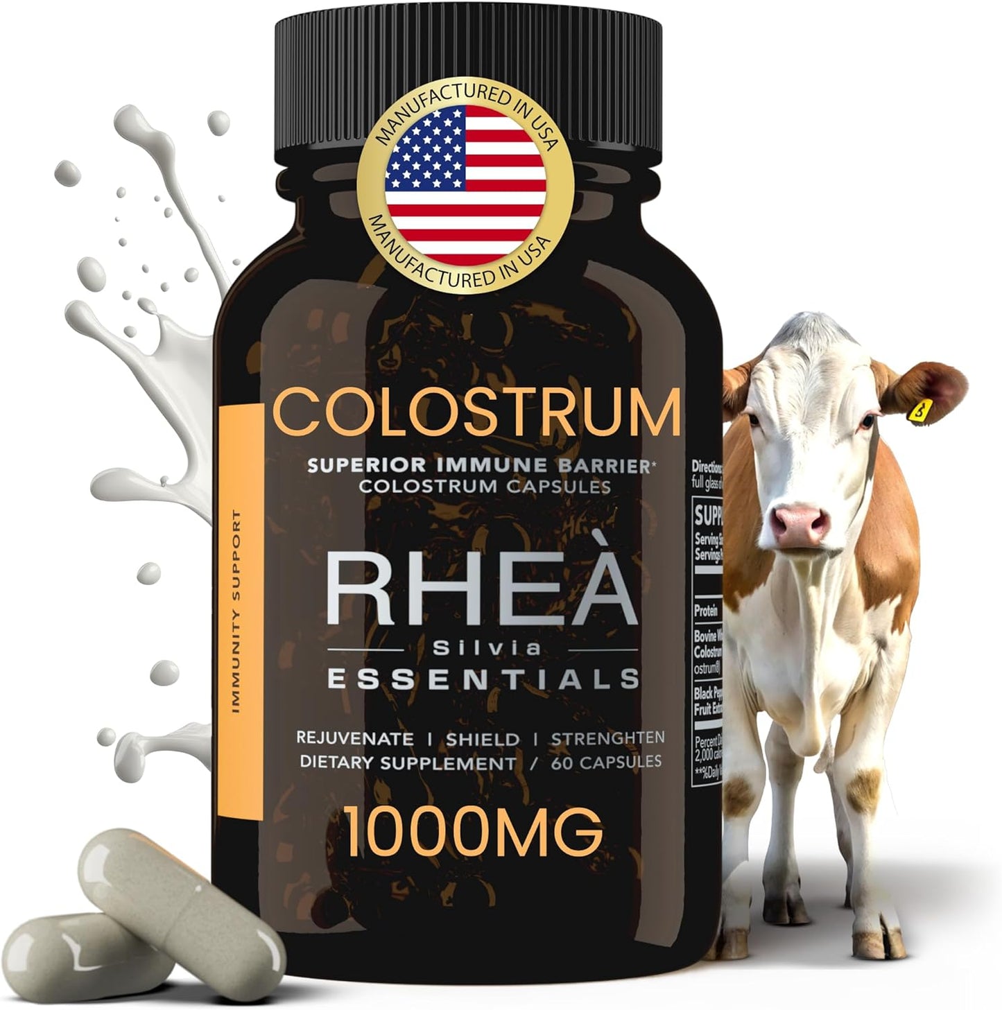 Rhea Bovine Colostrum Supplement for Women - Gut Health Boost