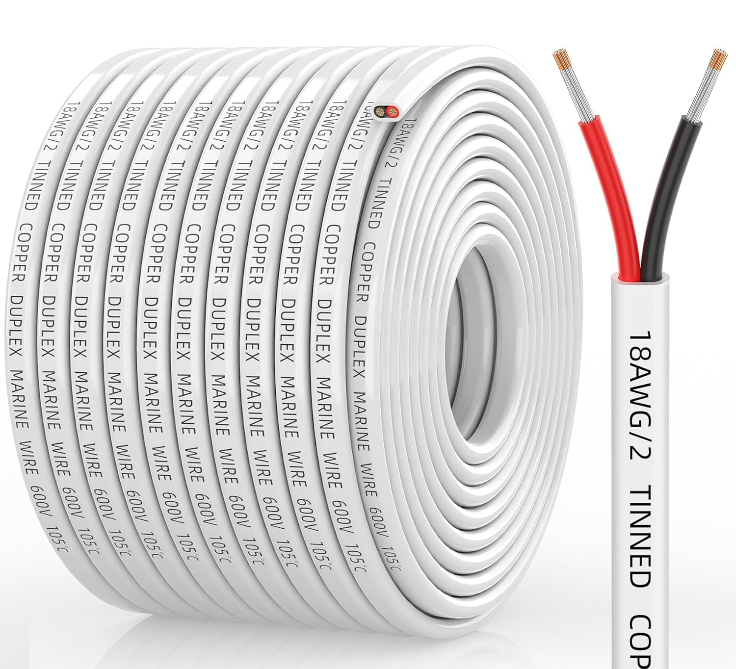 18 Gauge Marine Wire for Boats, RVs, Solar, and More
