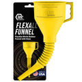 FlexAll Long Flexible Funnel 12 x 4 in Yellow - Durable Nitrile