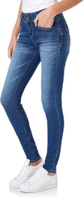 Mid-Rise Ultra Soft Womens Skinny Jeans - Insta Soft Fit