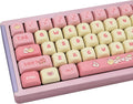 PBT Cute Pink Yellow Keycaps 136 Keys XOA Profile - Strawberry Chick