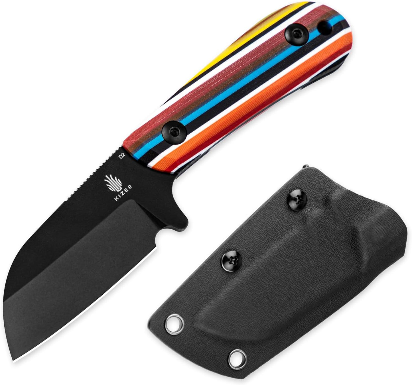 Kizer Deckhand Fixed Blade Knife for Camping and Survival Use