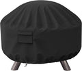 SHINESTAR Round Fire Pit Cover 40in x 20in - Waterproof Windproof Fit